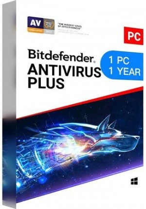 Bitdefender Antivirus Plus / 1 PC (1 Year) [EU]