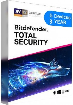 Bitdefender Total Security / 5 Devices  (3 Years) [EU]