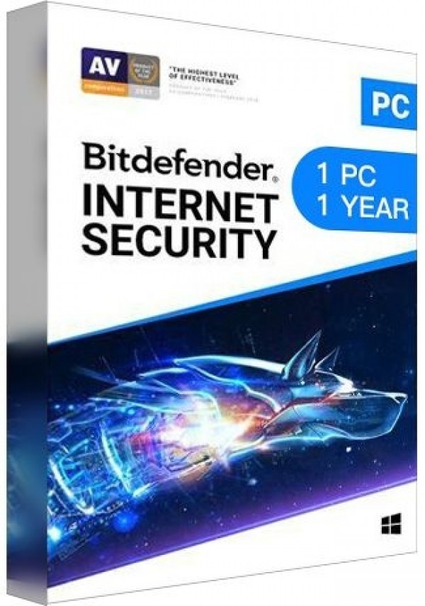 Bitdefender Internet Security - 1 PC - 1 Year